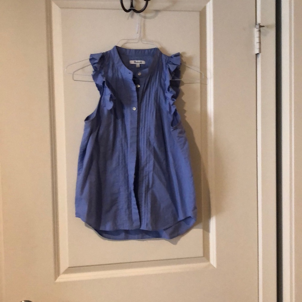 Madewell ruffle blouse